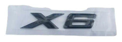 X6 Lettering Rear Bak- Boot Lid Trunk Badge Emblem For BMW XDrive Series, Gloss Glans Black Svart
