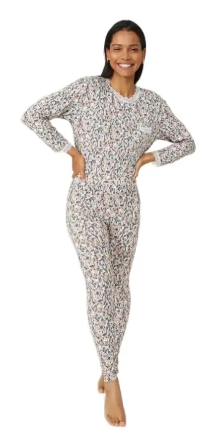Debenhams Kvinnor/Damer Viskos tryckta pyjamasbyxor