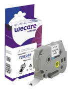 Wecare - Vit - Rulle (1,8 cm x 8 m) 1 kassett(er) etiketttejp - för Brother PT-D600; P-Touch PT-1880, D450, E310, E550, E800, P900; P-Touch Cube Plus