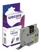 Wecare - Vit - Rulle (1,2 cm x 8 m) 1 kassett(er) etiketttejp - för Brother PT-D210, D600, H110; P-Touch PT-1005, 1880, E310, E800; P-Touch Cube Plus