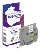 Wecare - Vit - Rulle (0,6 cm x 8 m) 1 kassett(er) etiketttejp - för Brother PT-D210, D600, H110; P-Touch PT-1005, 1880, E310, E800; P-Touch Cube Plus