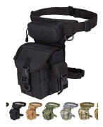 mångsidig taktisk droppben väska verktyg fanny lår pack ben rig militär motorcykel kamera versipack verktygspåse, svart/coyote tan/armégrön tillgängli