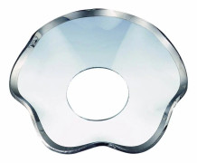 Nybro Glasbruk - Ljusmanschett Klar vågig silverkant, 65 mm