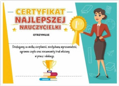 LearnHow A4 Certifikat för bästa lärare 30st