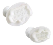 Novelty Plunger Cutter - M/L Happy Birthday Set of 2