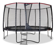 EXIT PeakPro studsmatta med skyddsnät ø427cm - svart