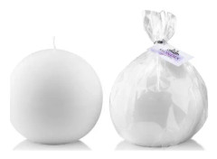 Affek Design Candle CLASSIC CANDLES WHITE paraffin ball 10cm