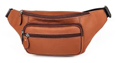 6030 Outdoor Leather Single Shoulder Messenger Bag Sports Multi-functional Phone Waist Bag(Brown)