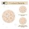 2 PCS Carving Pattern Round Wood Craft Ouija Board 15cm(7)