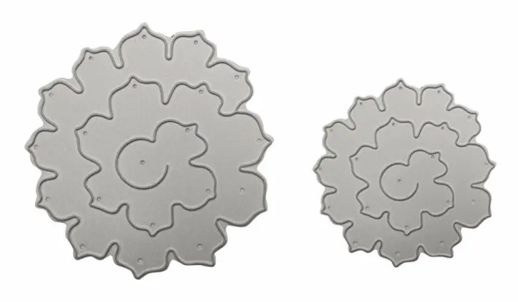 2 In 1 3D Petal Knife Mold DIY Greeting Card Scrapbook Album Making Stencil