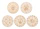 2 PCS Carving Pattern Round Wood Craft Ouija Board 15cm(7)