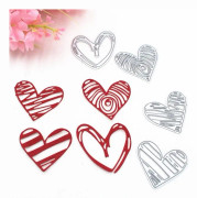 Heart Shaped Metal Embossed Paper Art Cutting Die