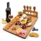 Bamboo Cheese Board Charcuterie Board Sets(36x29x1.5cm)