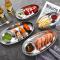 Stainless Steel Seasoning Plate Split Plate Sauce Plate Hotel Barbecue Snack Plate Small