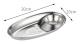 Stainless Steel Seasoning Plate Split Plate Sauce Plate Hotel Barbecue Snack Plate Small