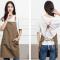 Cotton Kitchen Dining Overalls Strap Apron(Khaki)