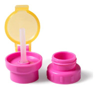 Children Portable Bottled Drinks Anti-overflow Anti-squash Replacement Straw Cap(Red)