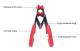 5 PCS Stainless Steel Plastic Pan Edge Clamp Anti-Scald Rubber Bracket Kitchen Gadgets(Red)