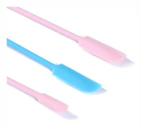 3 in 1 Silicone Beauty Spatula Sauce Applicator Cream Spatula Set(Blue)