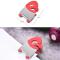 5 PCS Stainless Steel Plastic Pan Edge Clamp Anti-Scald Rubber Bracket Kitchen Gadgets(Red)