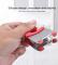 5 PCS Stainless Steel Plastic Pan Edge Clamp Anti-Scald Rubber Bracket Kitchen Gadgets(Red)