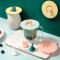 Food Grade Bunny Ears Shape Silicone Cup Lid Sealing Lid Cartoon Mug Dustproof Leak-Proof Lid(Pink)