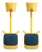 Hands Free Fixed Air Duct Wall Mount Hair Dryer Bracket(Yellow And Blue)