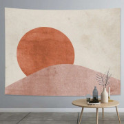 Thick Farbic Tapestry Exaggerated Abstract Style Home Decoration Hanging Background Covering Cloth, Size: 200x150cm(Sun Moon 01)