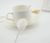 200 PCS / Pack DIY Wreath Simulation Leaves Home Decoration Supplies(White)