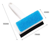 10 PCS Bathroom Wall Cleaning Brush Household Window Glass Mirror Wiper(White)