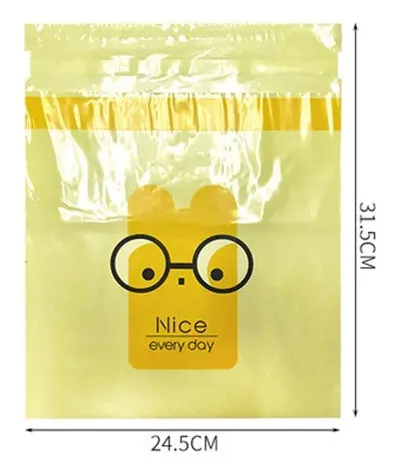 15 PCS Creative Cute Car Garbage Bag Paste-type Cleaning Bag for Car Interior(Yellow)