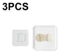 3 PCS Wall Mounted Large Opening Gloves Mask Small Object Storage Box, Style: Small Square