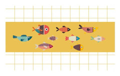 Household Cloth Dust-proof Cover for Television, Size:37-38 inch(Fish)