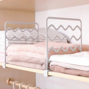 5 PCS Wardrobe Layered Partitions Bookcase Storage Partitions Freely Partition Bars(Gray)