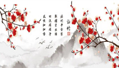 Household Cloth Dust-proof Cover for Television, Size:37-38 inch(Plum Blossom)