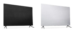 TV Dust Cover Elastic Cloth Hanging Dust Cover,Size: 32 -inch Silver Gray