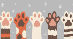Household Cloth Dust-proof Cover for Television, Size:37-38 inch(Cat Paw)