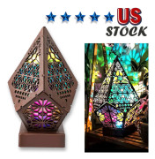 3D färgglad bohemisk LED nattljus Polar Star Starry Sky Golvprojektionslampa