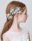 Retro Ljuv Oäkta pärla / Bergkristall / Legering Huvudbonad / Hårsticka / Hårtillbehör med Pärlimitation / Kristall / Strass / Blomma 4 delar Bröllop