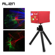 ALIEN Uppladdningsbar Mini RGB Aurora Star Laserprojektor Scenljuseffekt Fest Bröllop DJ Disco Holiday Bil Dansljus