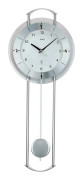 Wall Clock AMS 5254, Quartz, White, Analogue, Modern