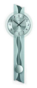 Wall Clock AMS 7216, Quartz, Silver, Analogue, Modern
