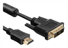 DVI till HDMI kabel 2m svart
