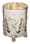 Hill Interiors The Lustre Collection Christmas Tea Light Holder