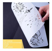 2 Sets Tower System (5PCS / Set) Construction Series Painting Template Theme City A4 Label Template