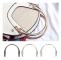 2 PCS Luggage Ardware Accessories Semi-circular Handle, Color:Silver