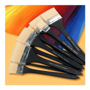 5 PCS Bristle Long Stick Watercolor Brushes, Model: 9