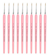 10 PCS 1 WeiZhuang Hook Line Pen Painting Hand-painted Watercolor Wolf Mint Hook Line Pen Painting Stroke Thin Line Brush, Color