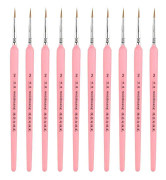 10 PCS 2 WeiZhuang Hook Line Pen Painting Hand-painted Watercolor Wolf Mint Hook Line Pen Painting Stroke Thin Line Brush, Color