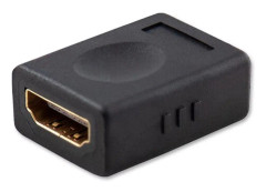 SAVIO CL-111 - Hög hastighet - HDMI-adapter med Ethernet - HDMI hona till HDMI hona - svart - stöd för 4K